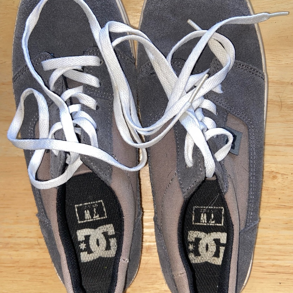 DC Charcoal Suede Sneakers